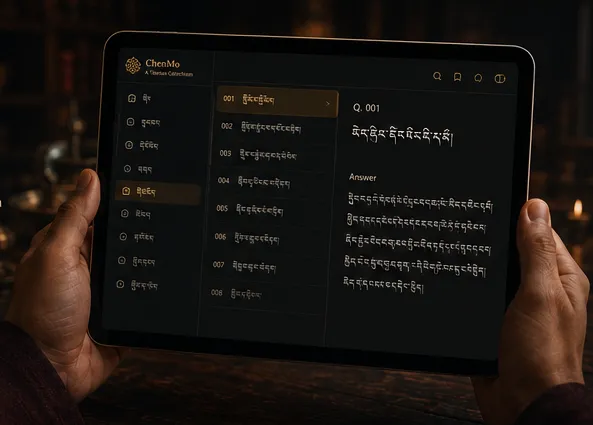Screenshot of ChenMo — A Tibetan Catechism