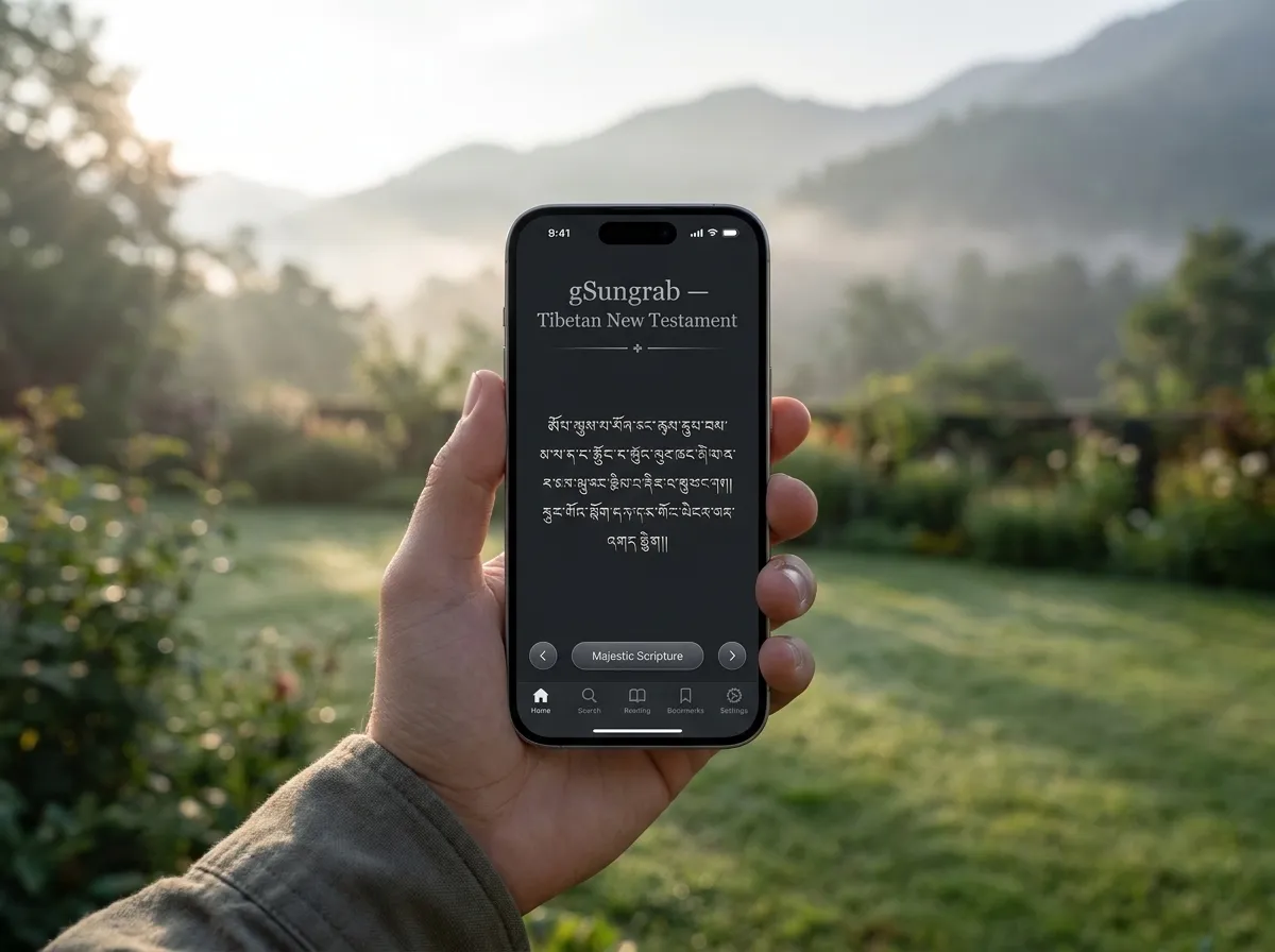Screenshot of gSungrab — Tibetan New Testament